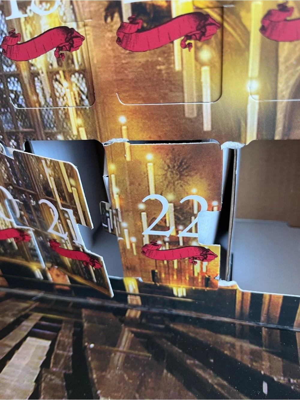 UGears Harry Potter Advent Hogwarts Calendar 3D Wooden Puzzles DAMAGED BOX
